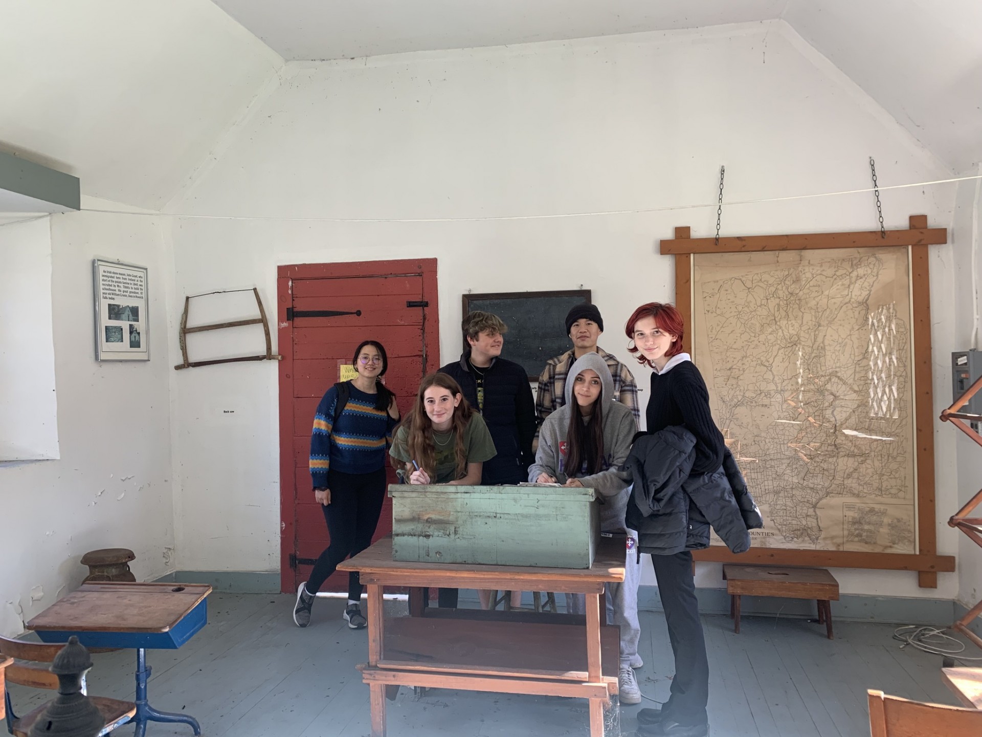 Hoosac's History Club Visits Tibbits Schoolhouse Circa 1830, Dr. Ira Whitehead's Grave & More