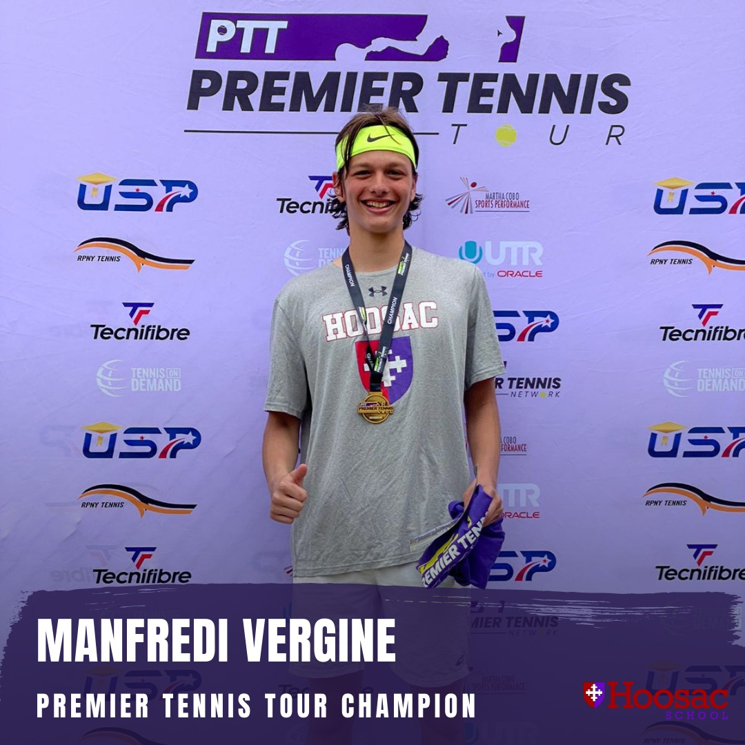 Manfredi Vergine '21 Wins the Premier Tennis Tour Tournament at the USTA National Campus