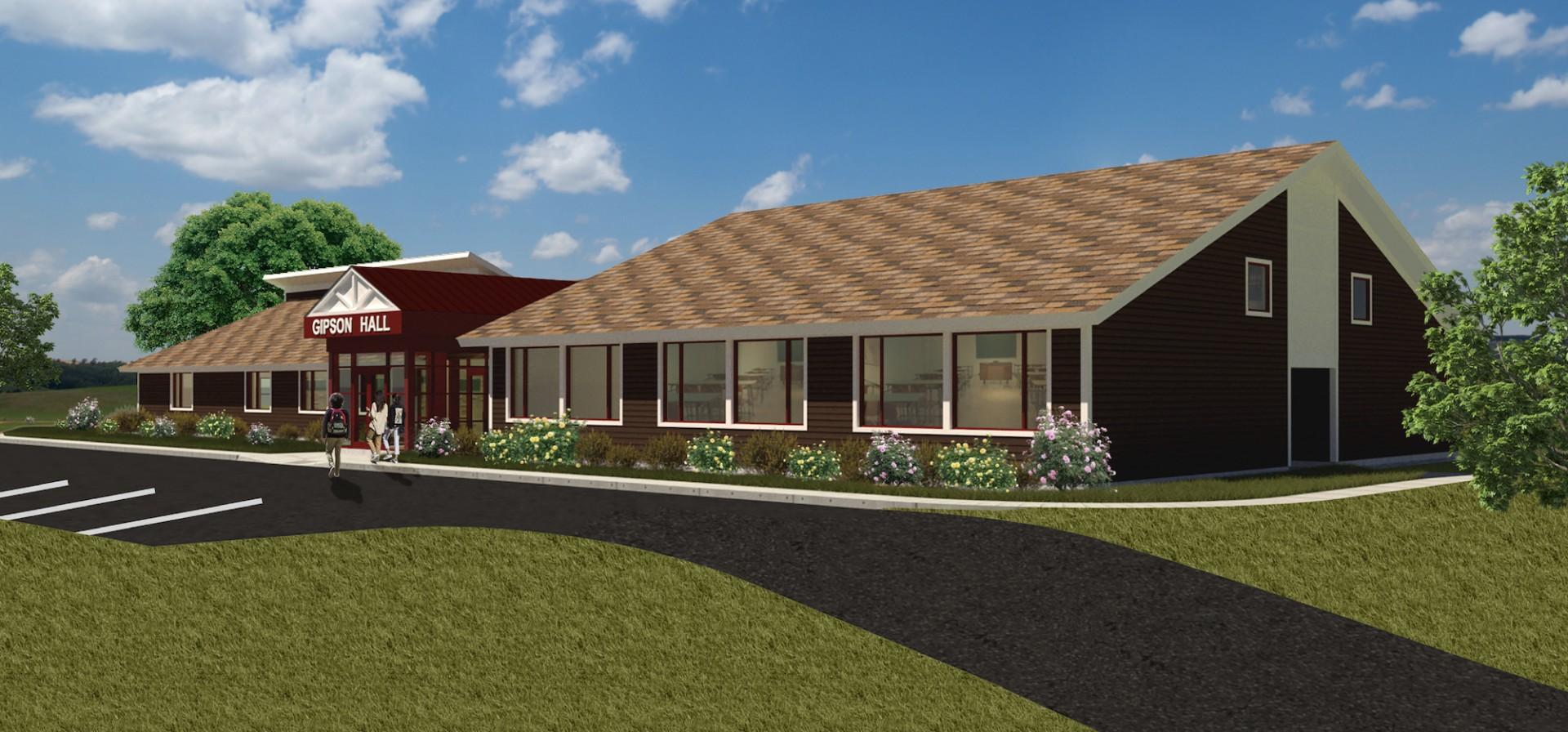 Gipson Hall's 3D Rendering